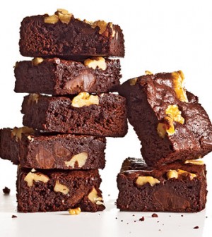 p classic fudge walnut brownies l