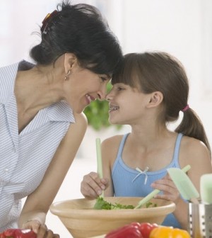 mom and daughter