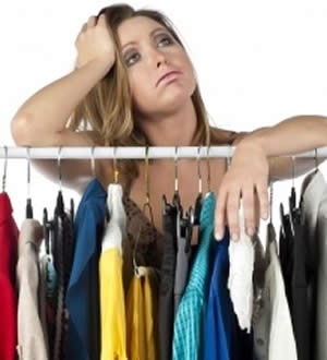 woman clothing rack