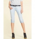 mango women s light denim capri