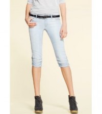 mango women s light denim capri