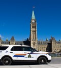 RCMP vehicle in front of Parliament Buildings, Ottawa, ON Canada