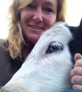 Jaci Pozdzik with her cow