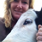 Jaci Pozdzik with her cow