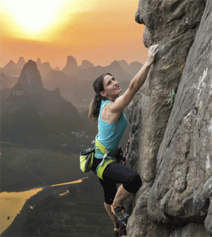 woman climbingh
