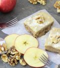 raw apple walnut cake recipe image