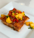 Baked Salmon + Mango Salsa